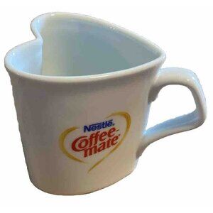Vintage Valentine Heart Shaped Nestle Coffee Mate creamer Mug